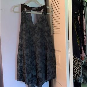 Black Floral mini dress